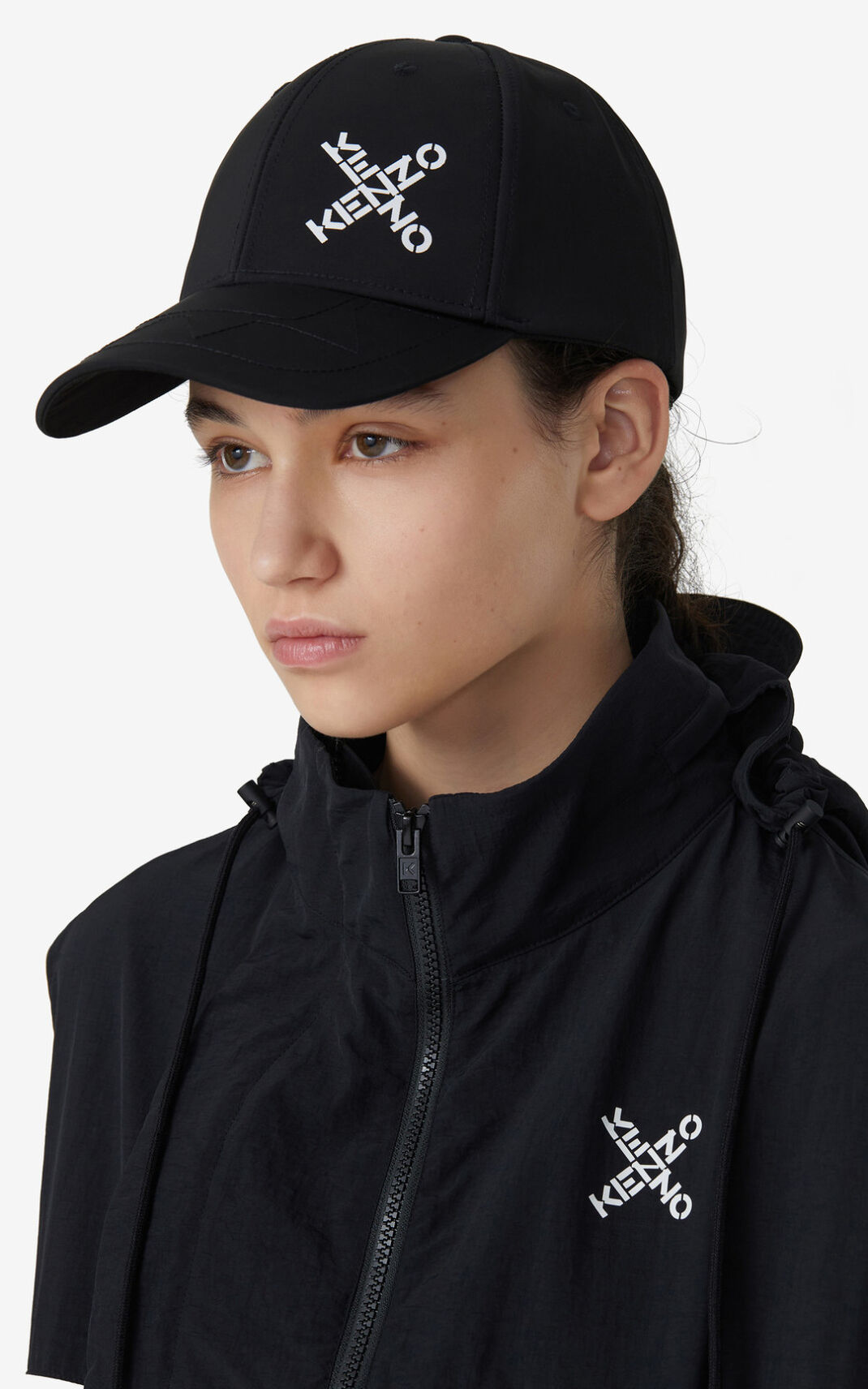 Kenzo Sport Little X baseball Gorras Mujer Negras | 7026345-XT